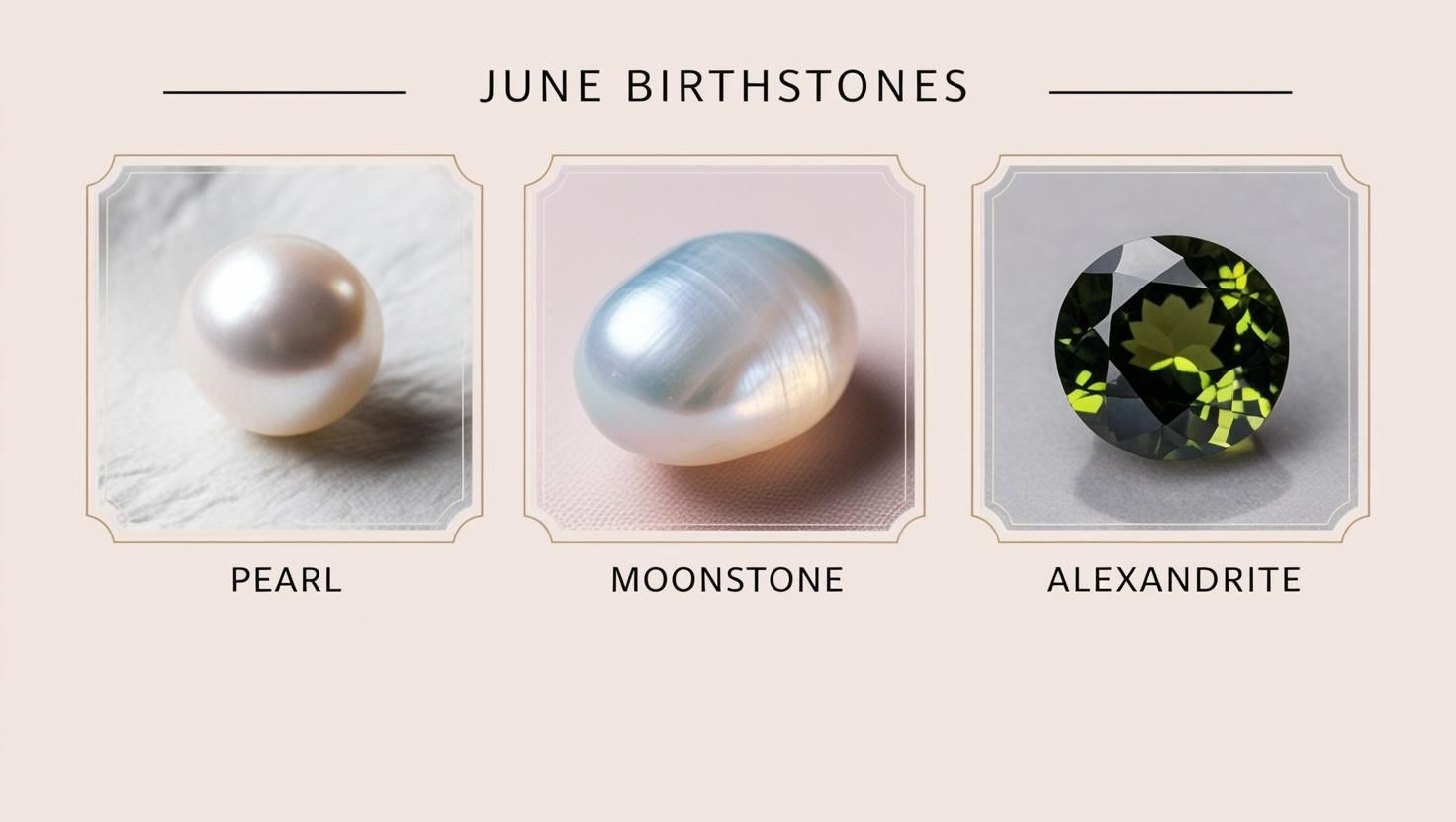 choosing from pearl,alexandrite and moonstone as a june birthstone