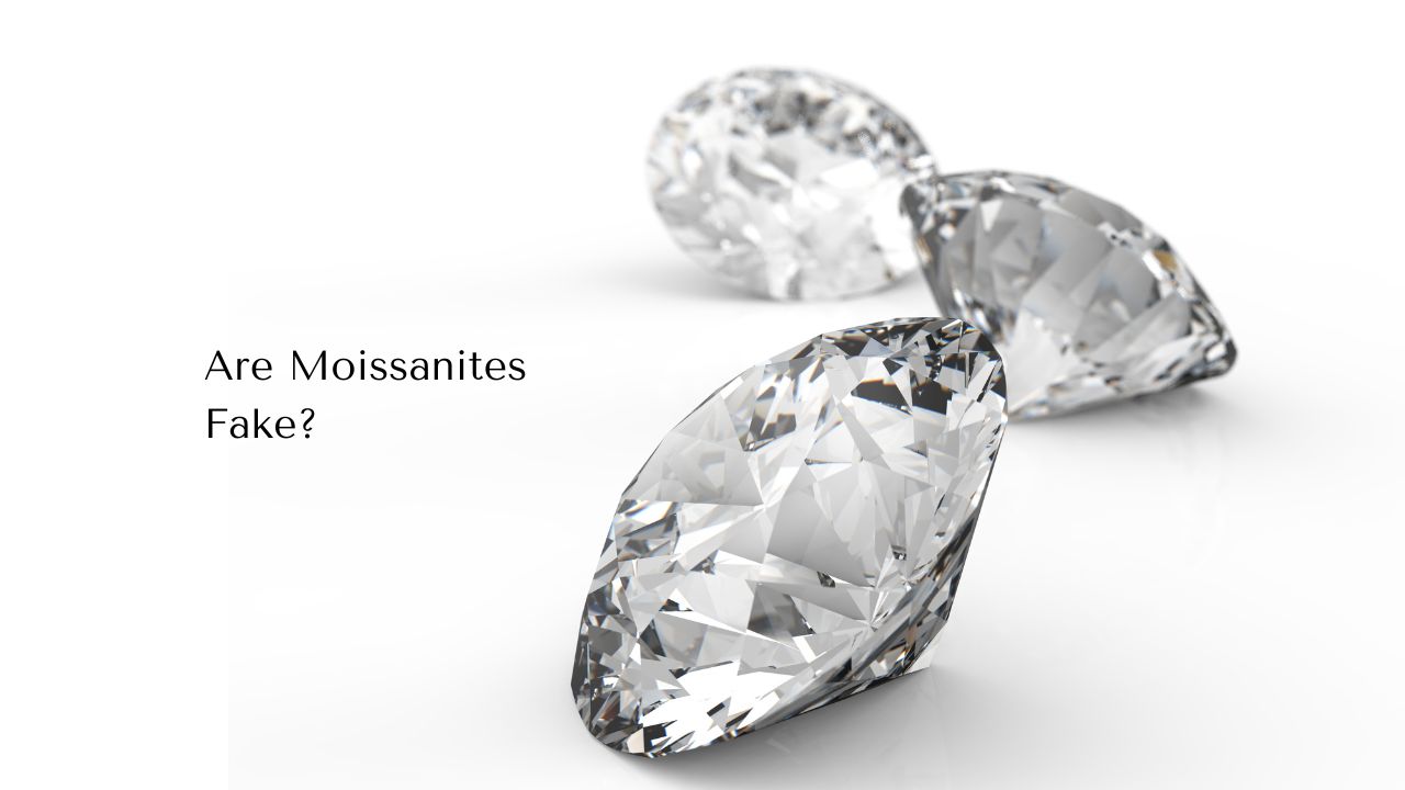 A moissanite reflecting subtle fire in natural daylight.