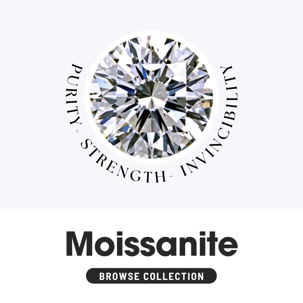 rilliant moissanite gemstone shining under soft autumn light in an elegant setting