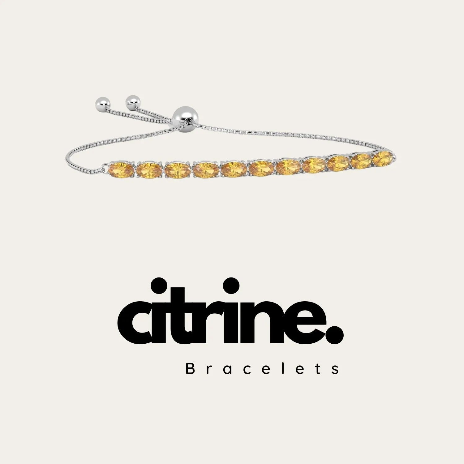 citrine bracelet collection