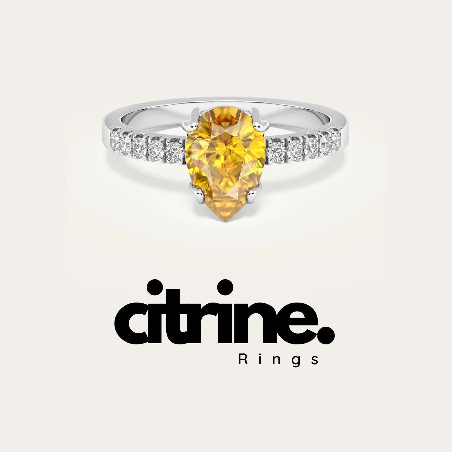 citrine ring collection