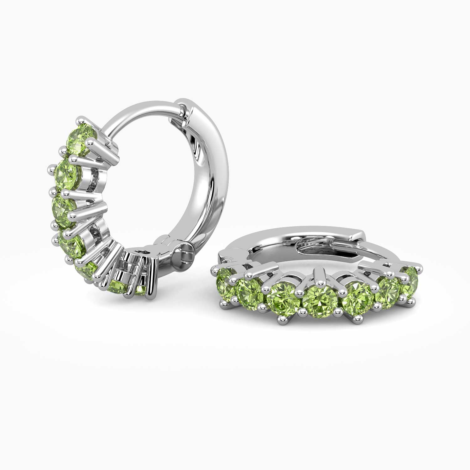 huggies collection with peridot huggies