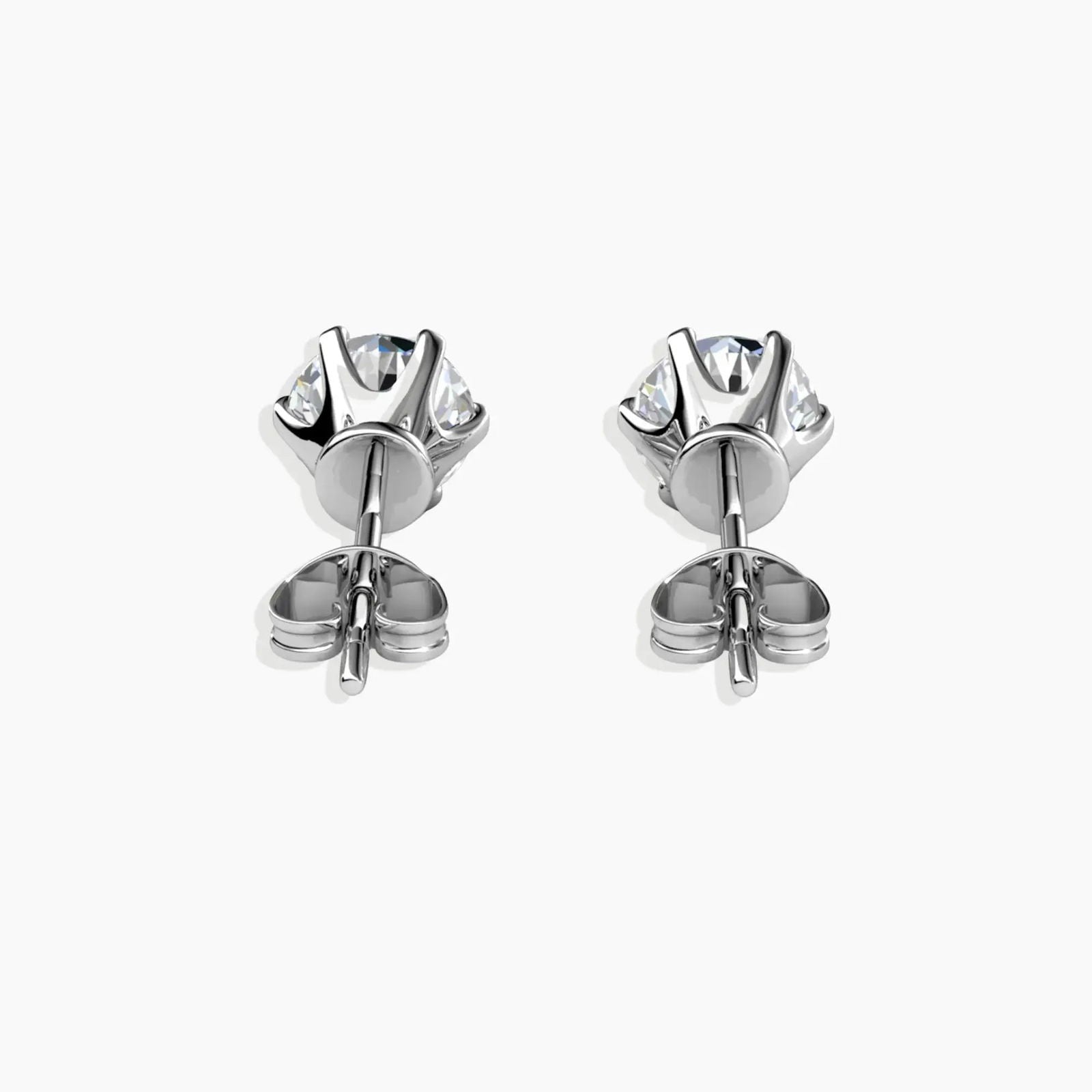 0.5 Ct Moissanite Solitaire Earrings - Sterling Silver - Irosk Australia - Irosk Australia