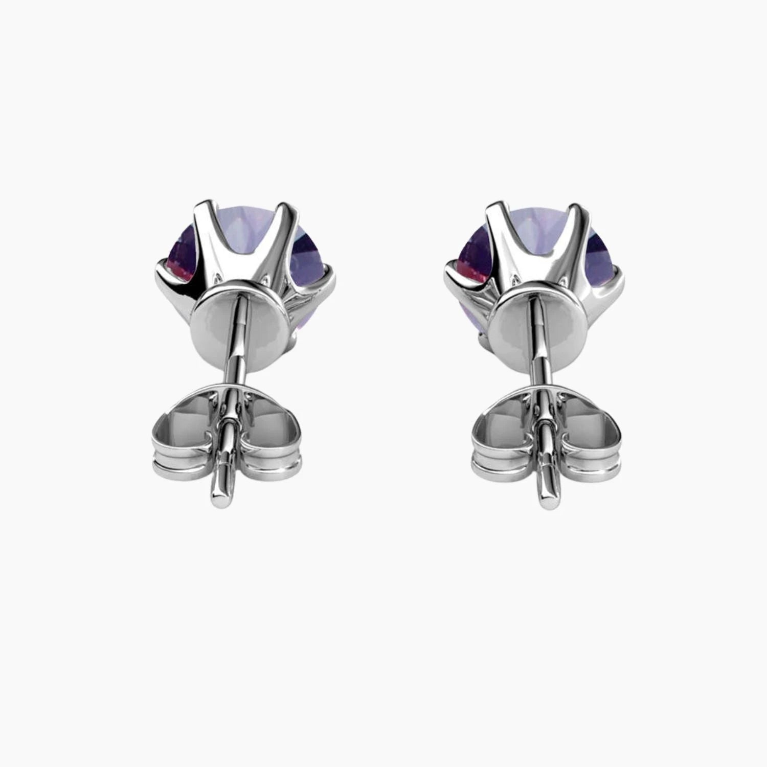 Alexandrite Solitaire Stud Earrings Irosk Australia