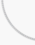 Moissanite Tennis Necklace in Sterling Silver | Irosk ®