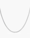 Moissanite Tennis Necklace in Sterling Silver | Irosk ®