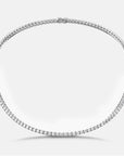 Moissanite Tennis Necklace in Sterling Silver | Irosk ®