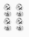 4 Pairs of Sterling Silver Earring Backs - Pushback (Hypoallergenic) - Irosk Australia