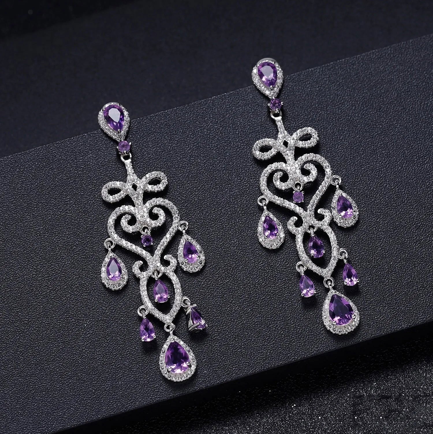 Amethyst Culture Earrings in Sterling Silver - Irosk Australia