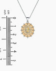 Citrine Cluster Statement Necklace in Sterling Silver | Irosk Australia ® - Irosk Australia
