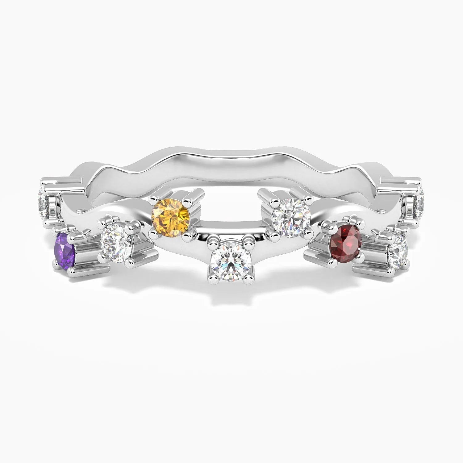 Galaxy Gleam Ring Rainbow Gemstones - Irosk Australia