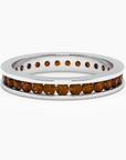 Garnet Channel Set Ring in Sterling Silver - Irosk Australia ® - Irosk Australia