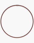 Garnet Tennis Necklace in Sterling Silver – January Birthstone | Irosk ®