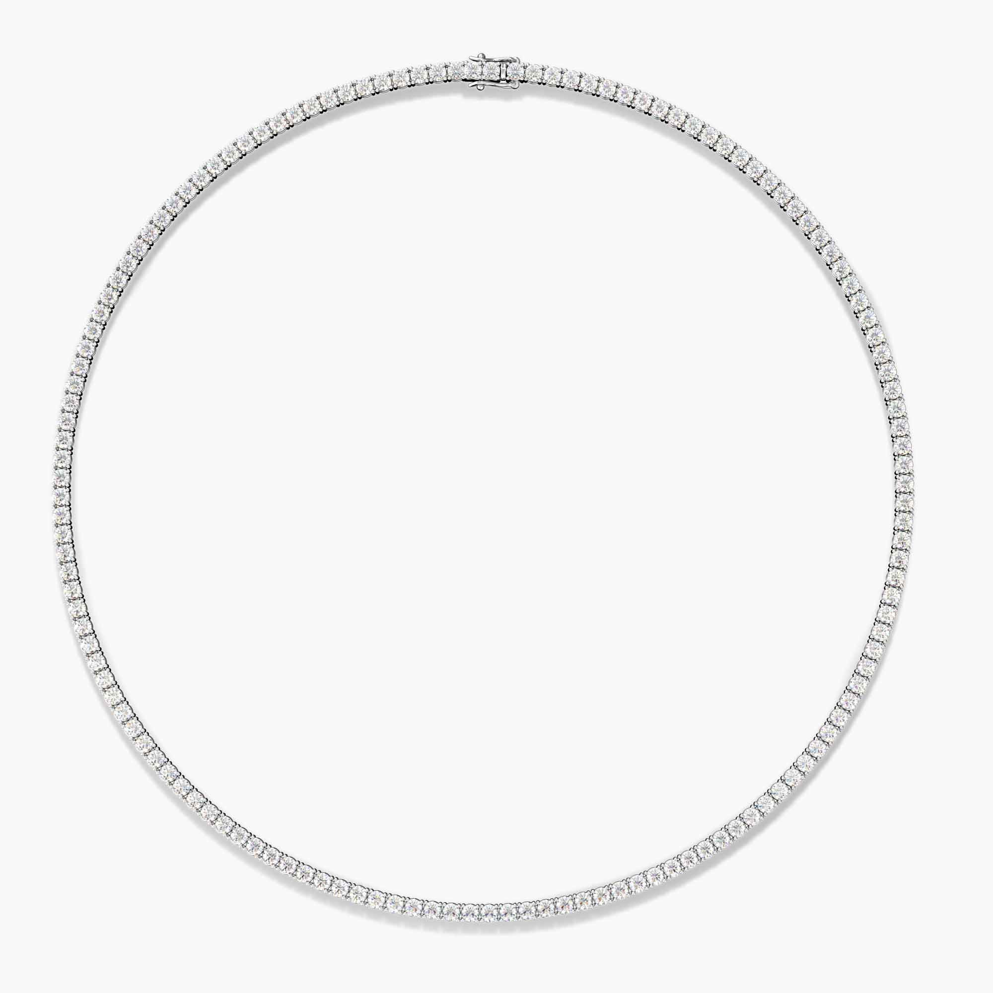 Moissanite Tennis Necklace in Sterling Silver | Irosk ®