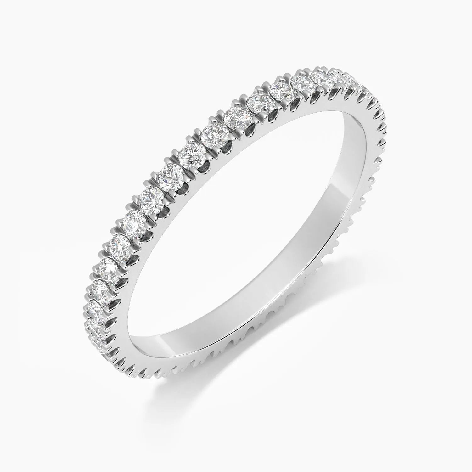 Silver - Classic Zirconia Band Womens Pave Ring - Irosk Australia ® - Irosk Australia