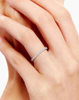 Silver - Classic Zirconia Band Womens Pave Ring - Irosk Australia ® - Irosk Australia