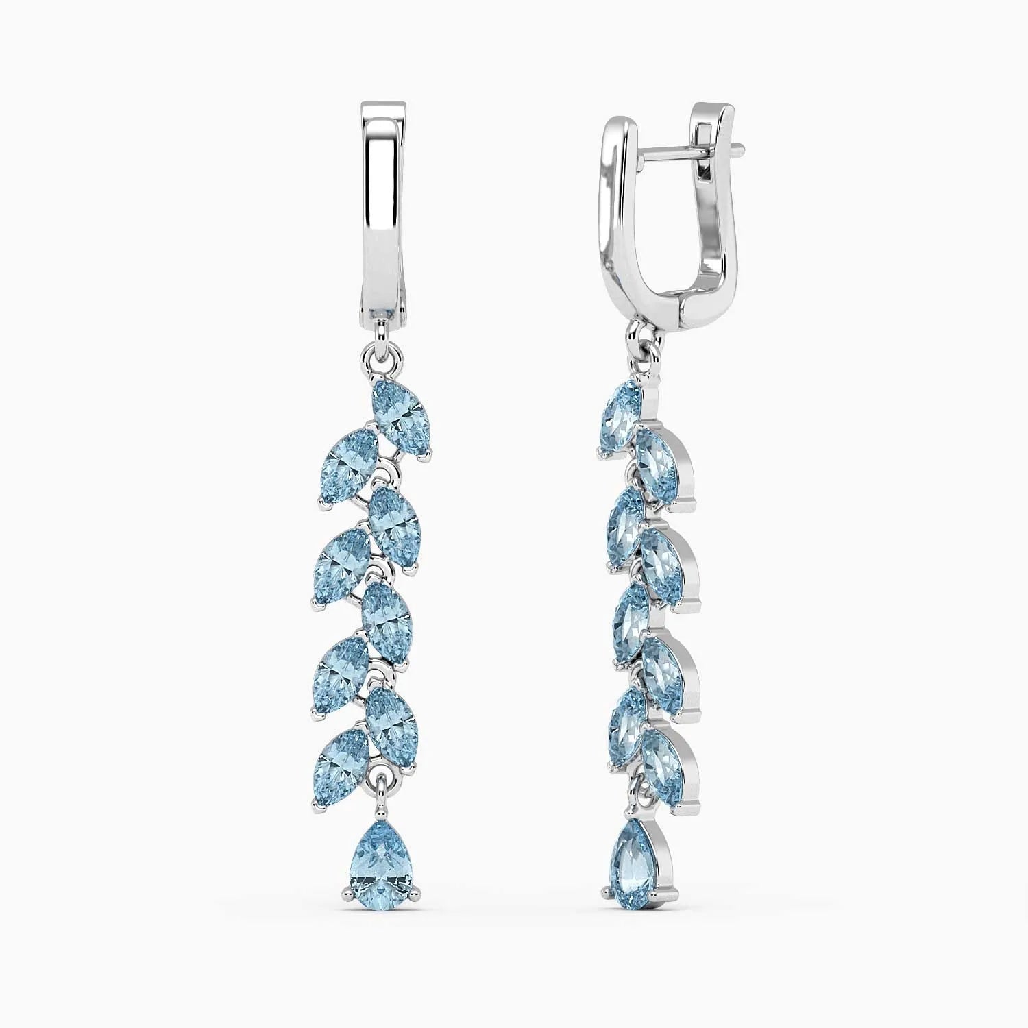 Topaz Drop Earrings in Sterling Silver | Irosk Australia ® - Irosk Australia