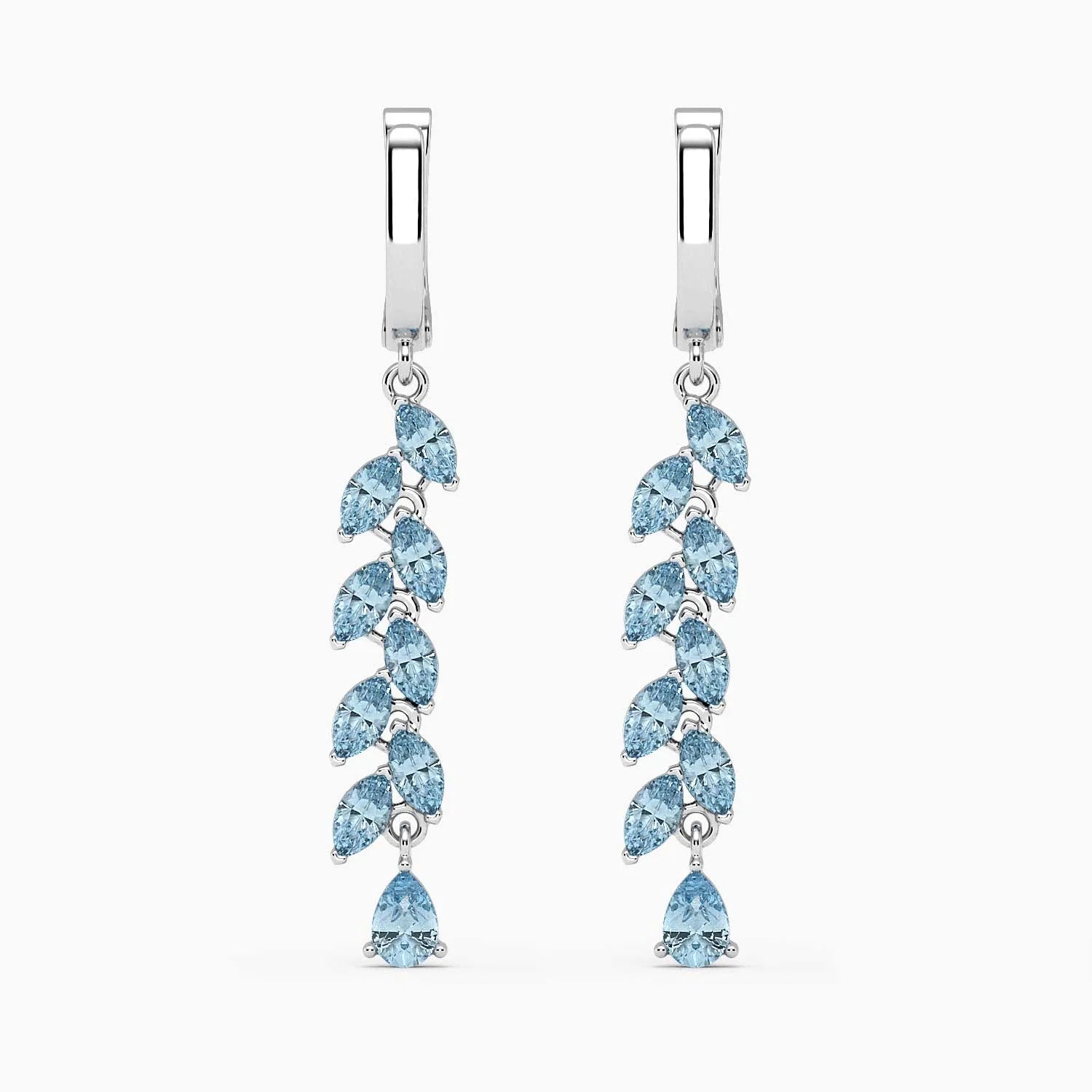 Topaz Drop Earrings in Sterling Silver | Irosk Australia ® - Irosk Australia