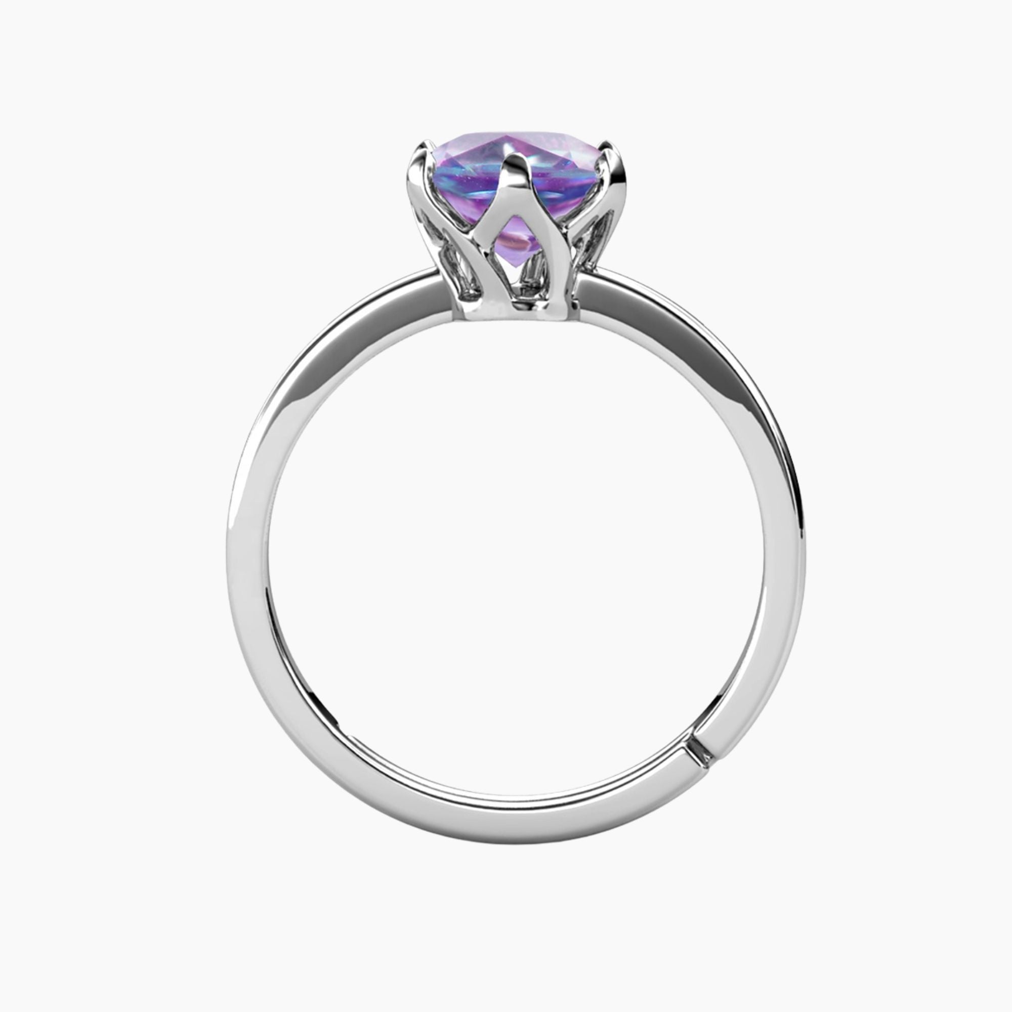 Alexandrite Solitaire Ring in Silver | Irosk