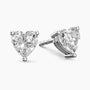 heart shape moissanite earrings