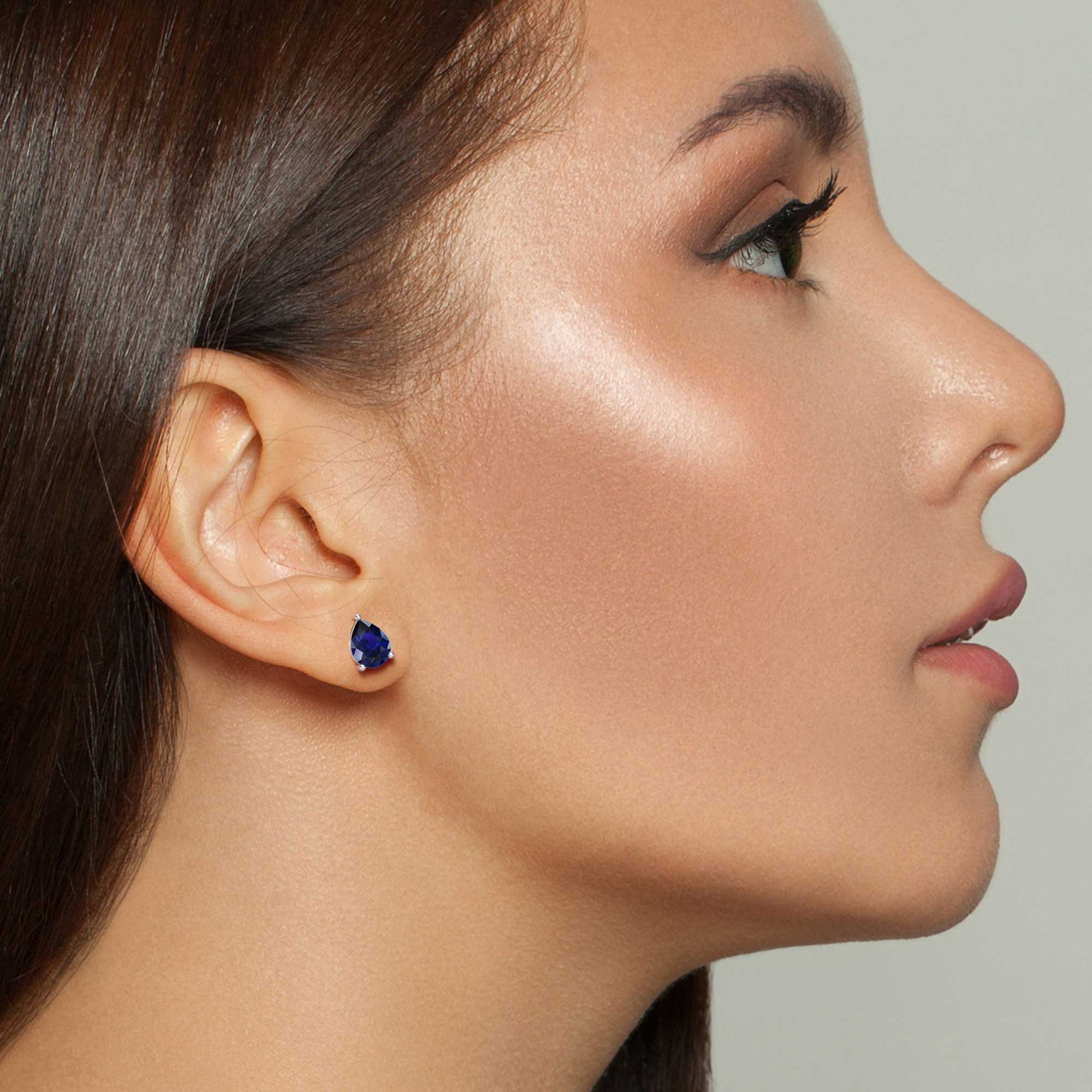 teardrop sapphire earrings
