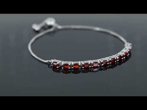 garnet tennis bracelet