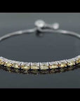 citrine tennis bracelet