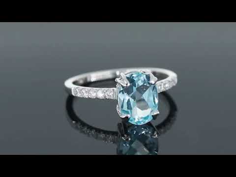 topaz oval cut ring video
