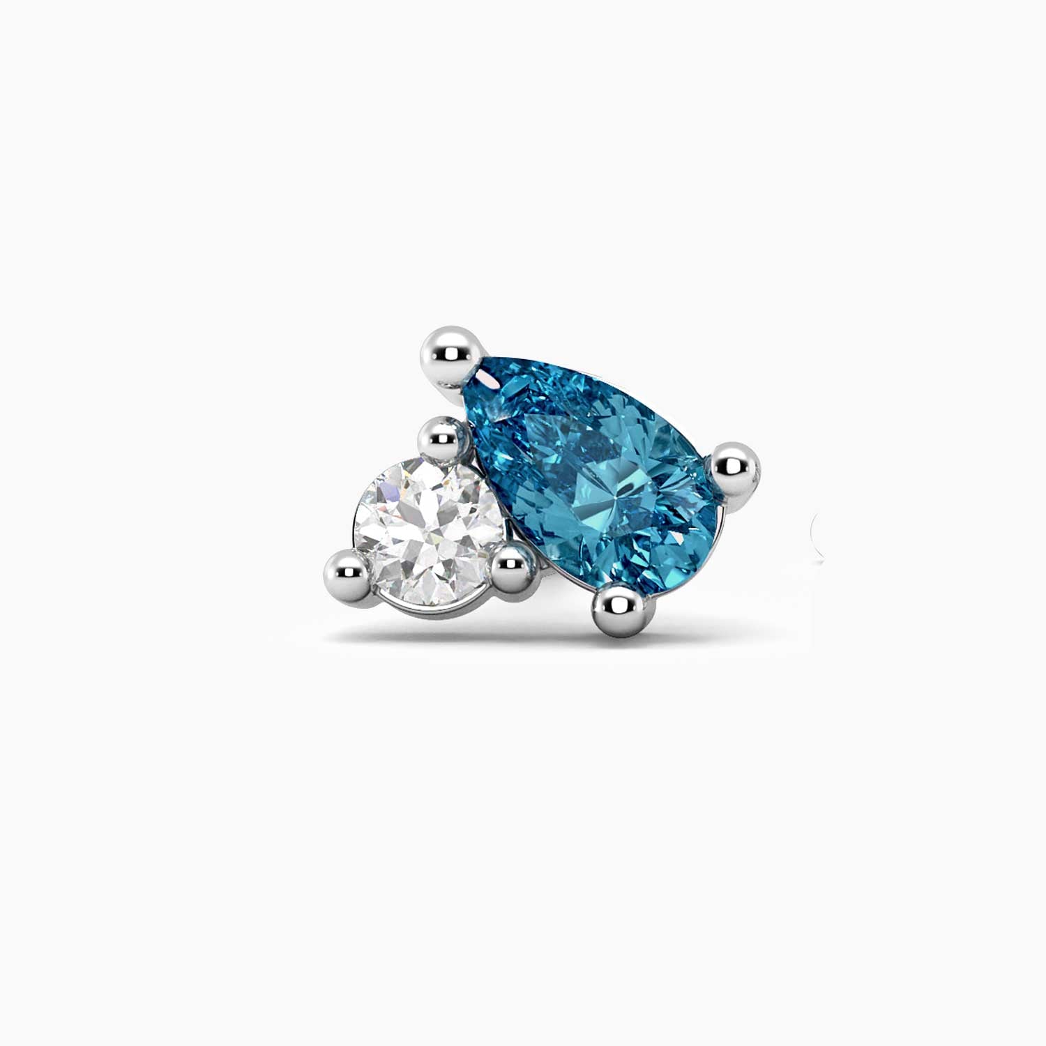 petite topaz stud earrings