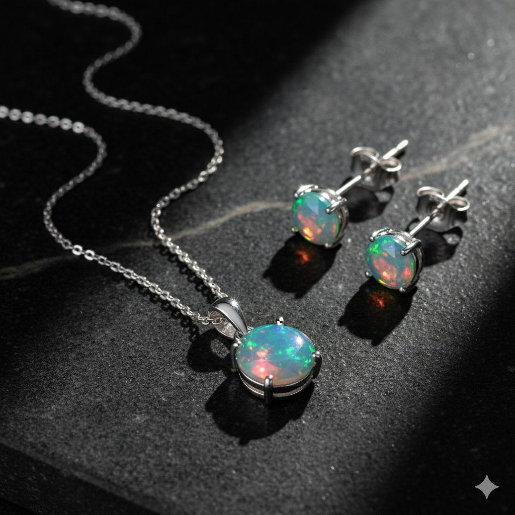opal jewellery set