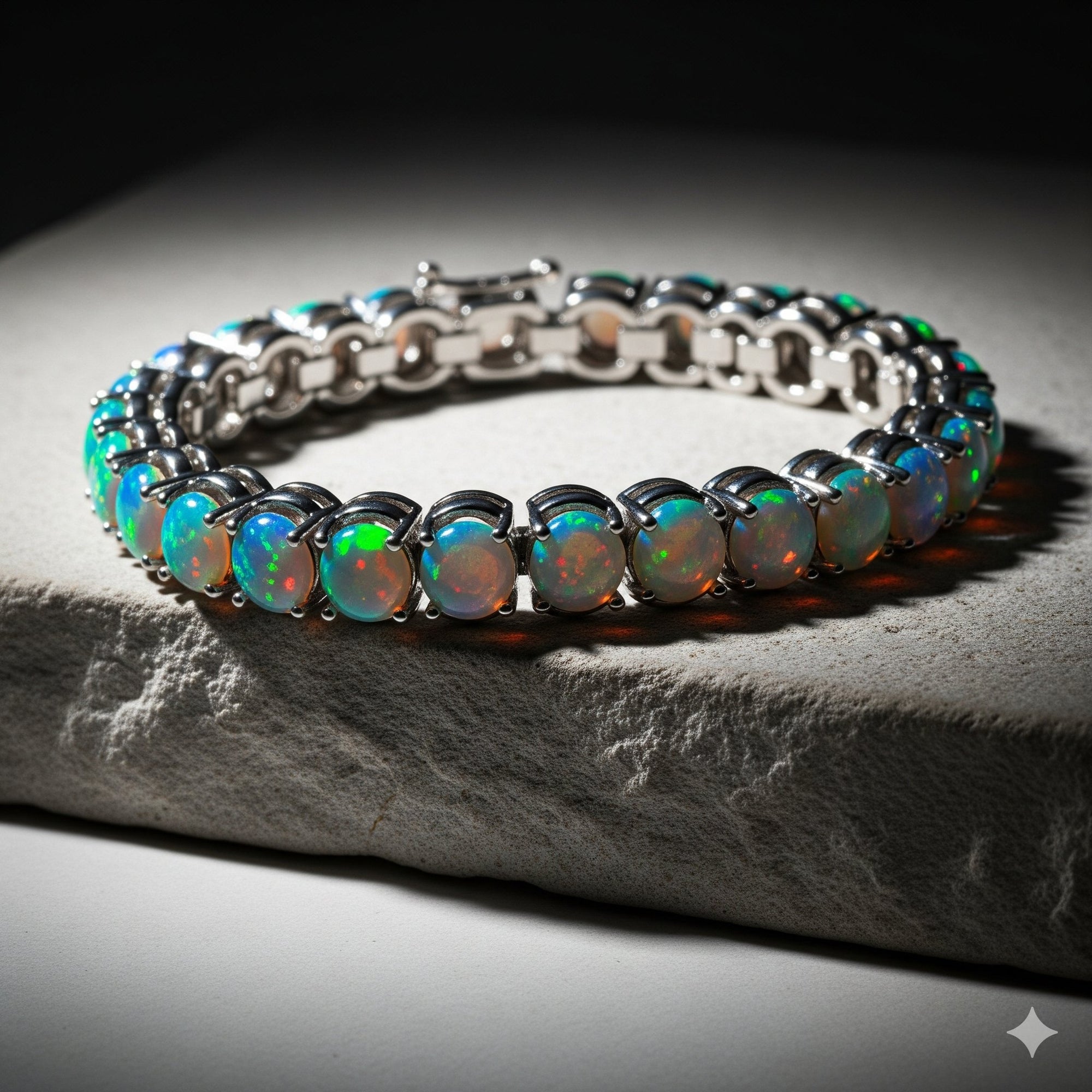 tennis opal bracelet