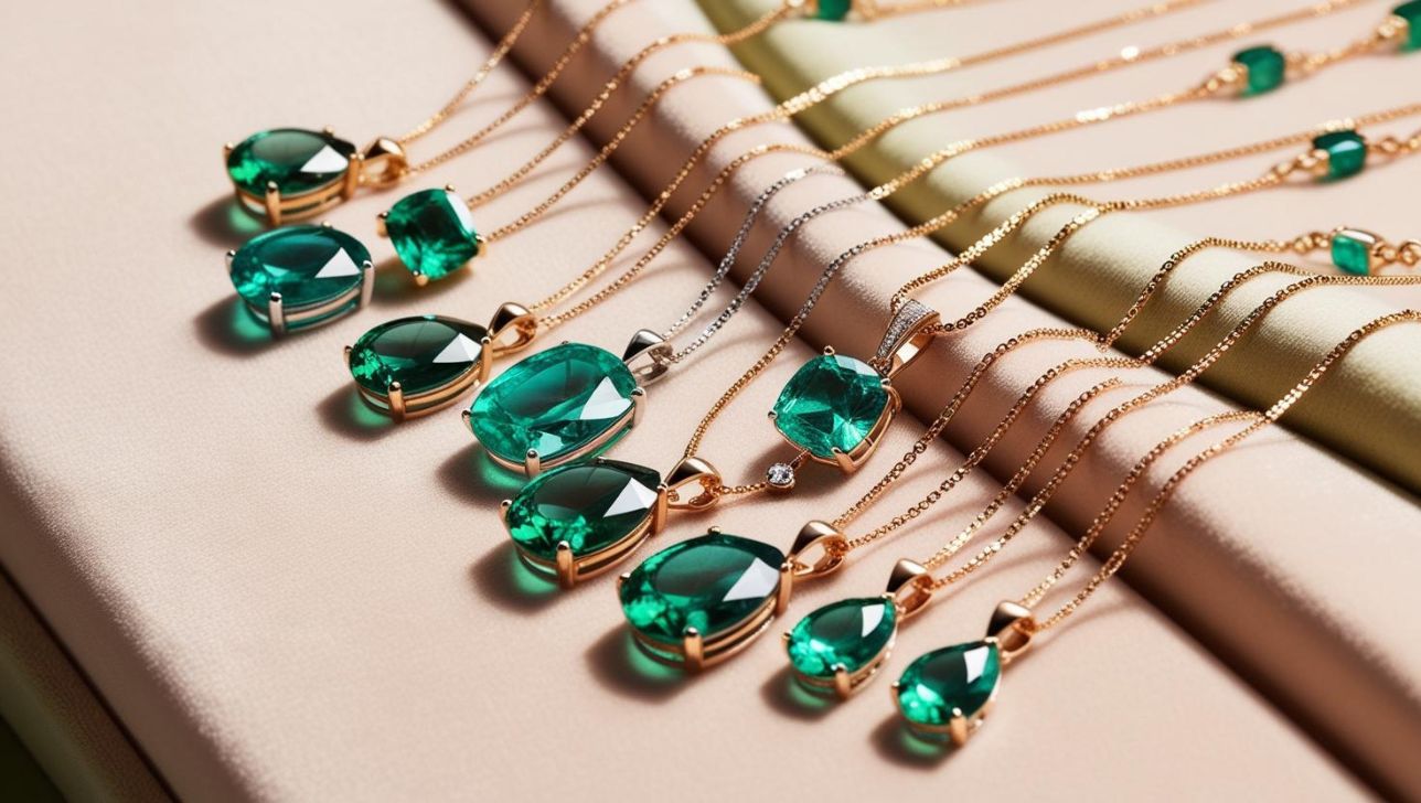image representing may birthstone necklaces