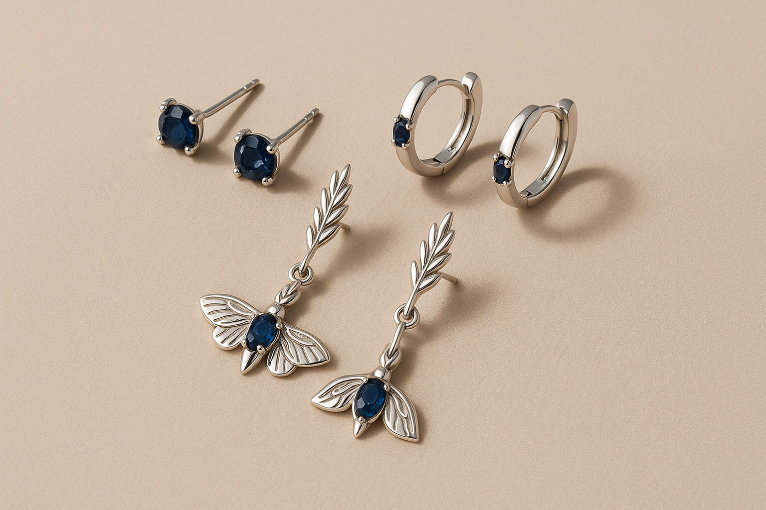 Virgo Earrings – Sapphire Styles with Precision