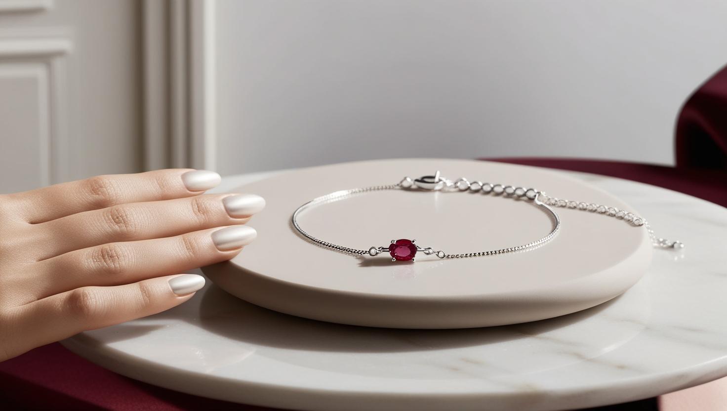 ruby july bracelet