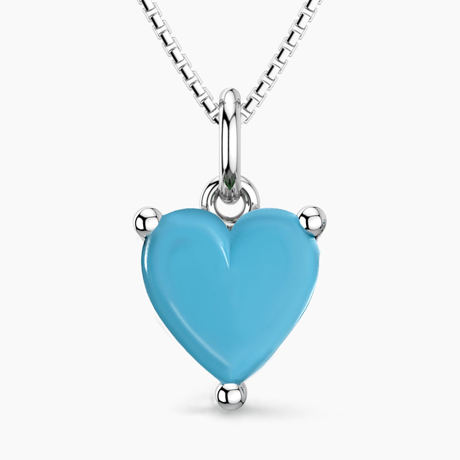 heart shape turquise pendant