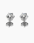 0.5 Ct Moissanite Solitaire Earrings - Sterling Silver - Irosk Australia - Irosk Australia