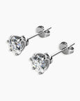 0.5 Ct Moissanite Solitaire Earrings - Sterling Silver - Irosk Australia - Irosk Australia