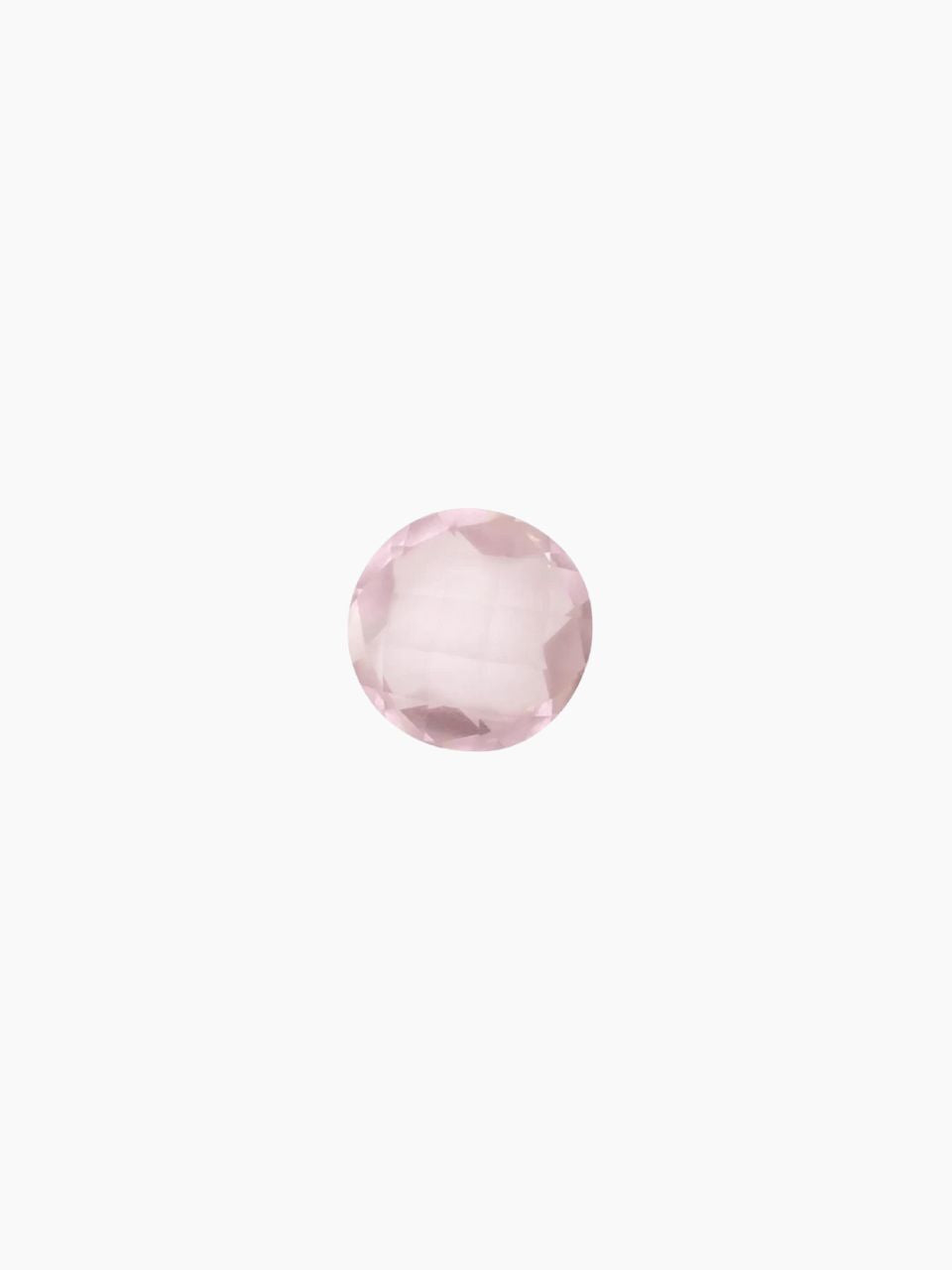 round shape rose quartz