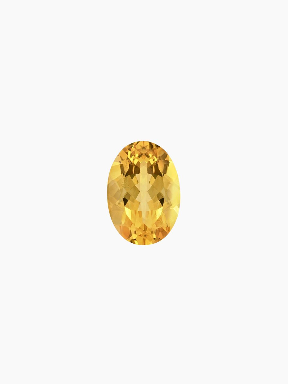 oval shape citrine with light background