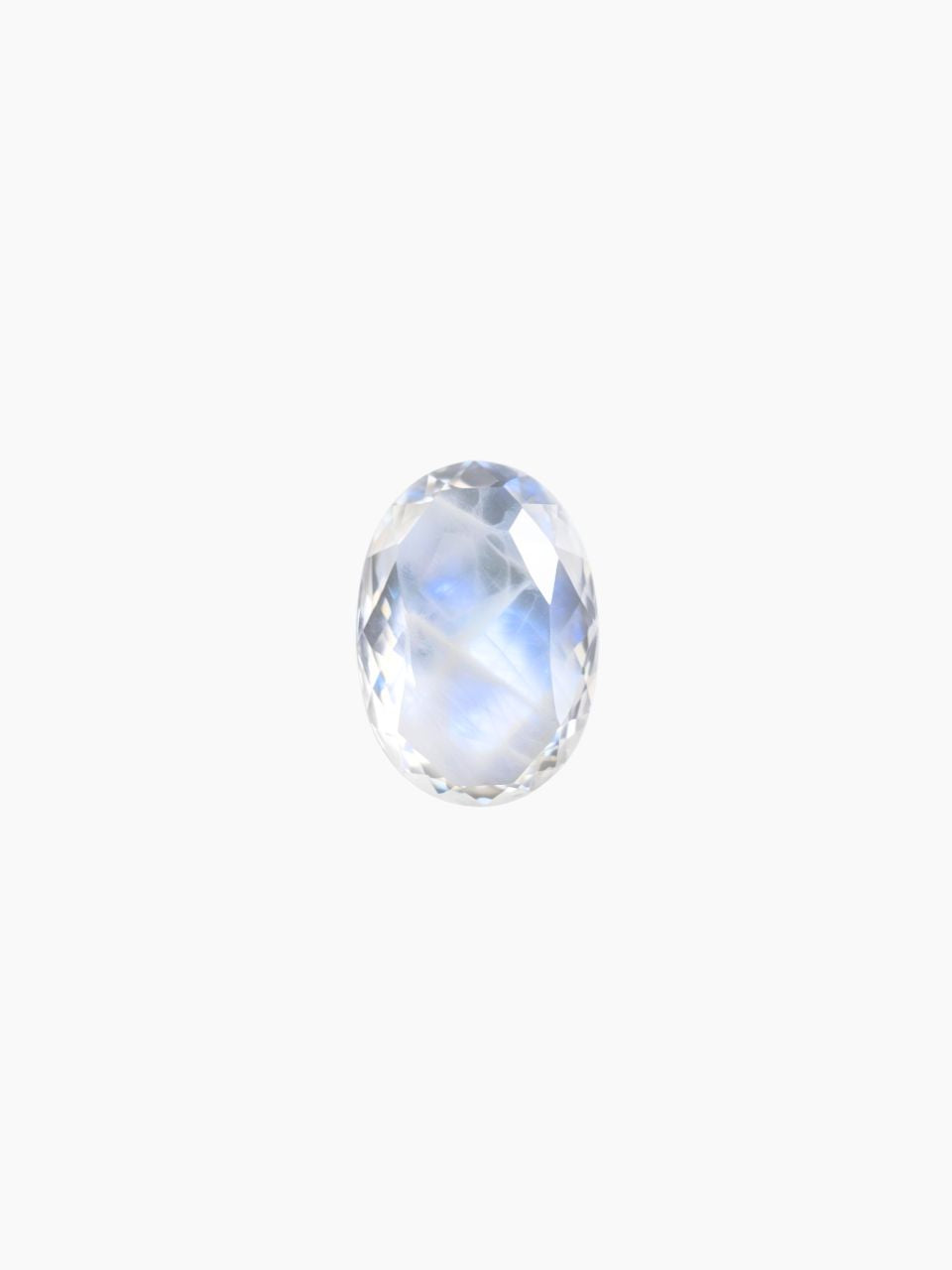 oval shape moonstone with rainbow flare