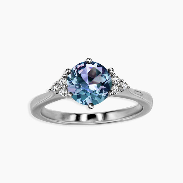 front view of alexandrite ring for online shopping