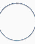 Sky Blue Topaz Tennis Necklace in Sterling Silver – Irosk ®