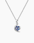 Alexandrite Half Moon Crescent Pendant Necklace - Irosk Australia