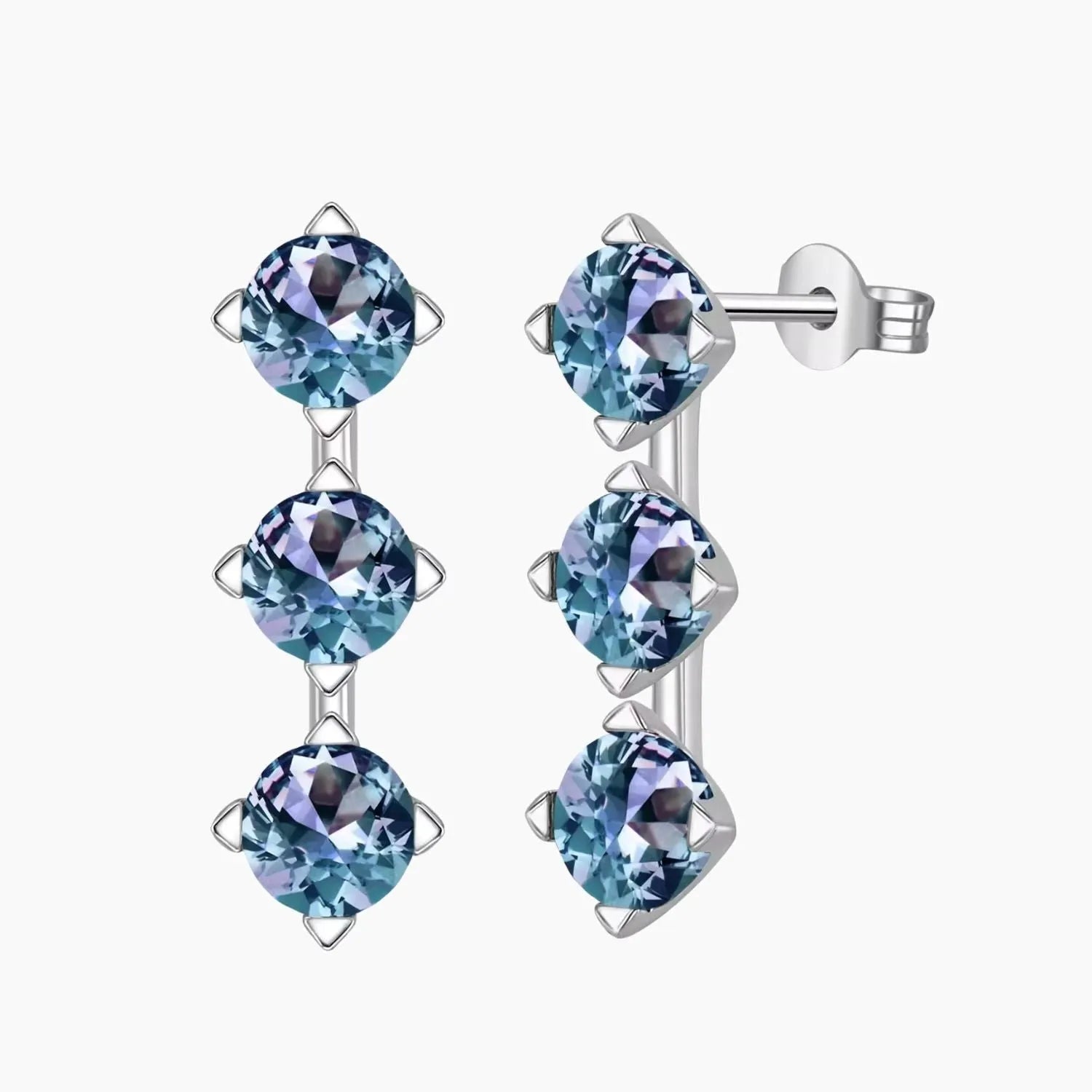 Alexandrite Journey Stud Earrings - 925 Sterling Silver - Irosk Australia® - Irosk Australia
