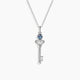 Alexandrite Key Pendant Necklace in Sterling Silver | Irosk