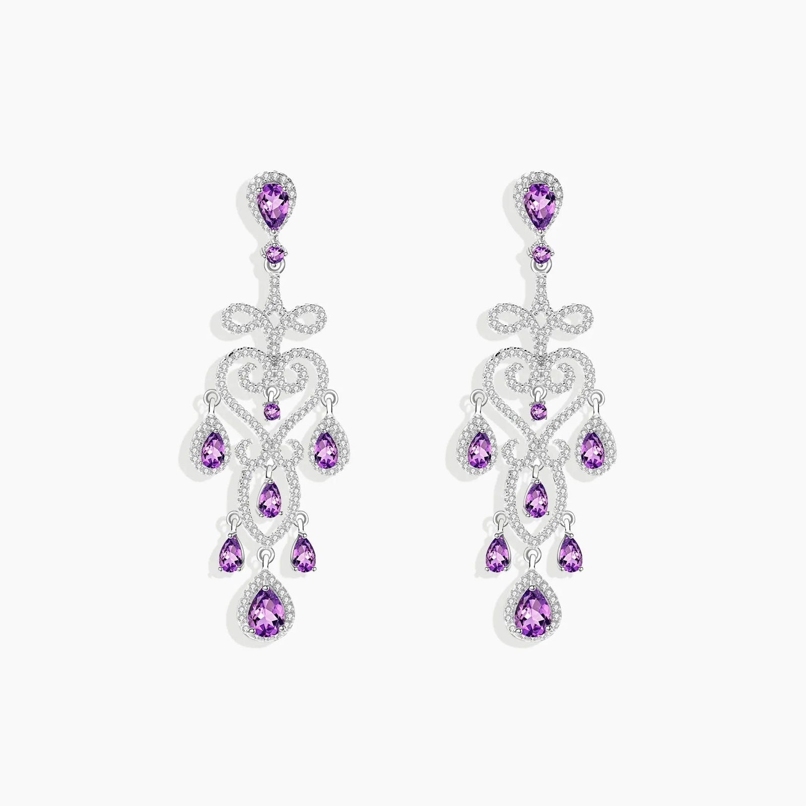 Amethyst Culture Earrings in Sterling Silver - Irosk Australia