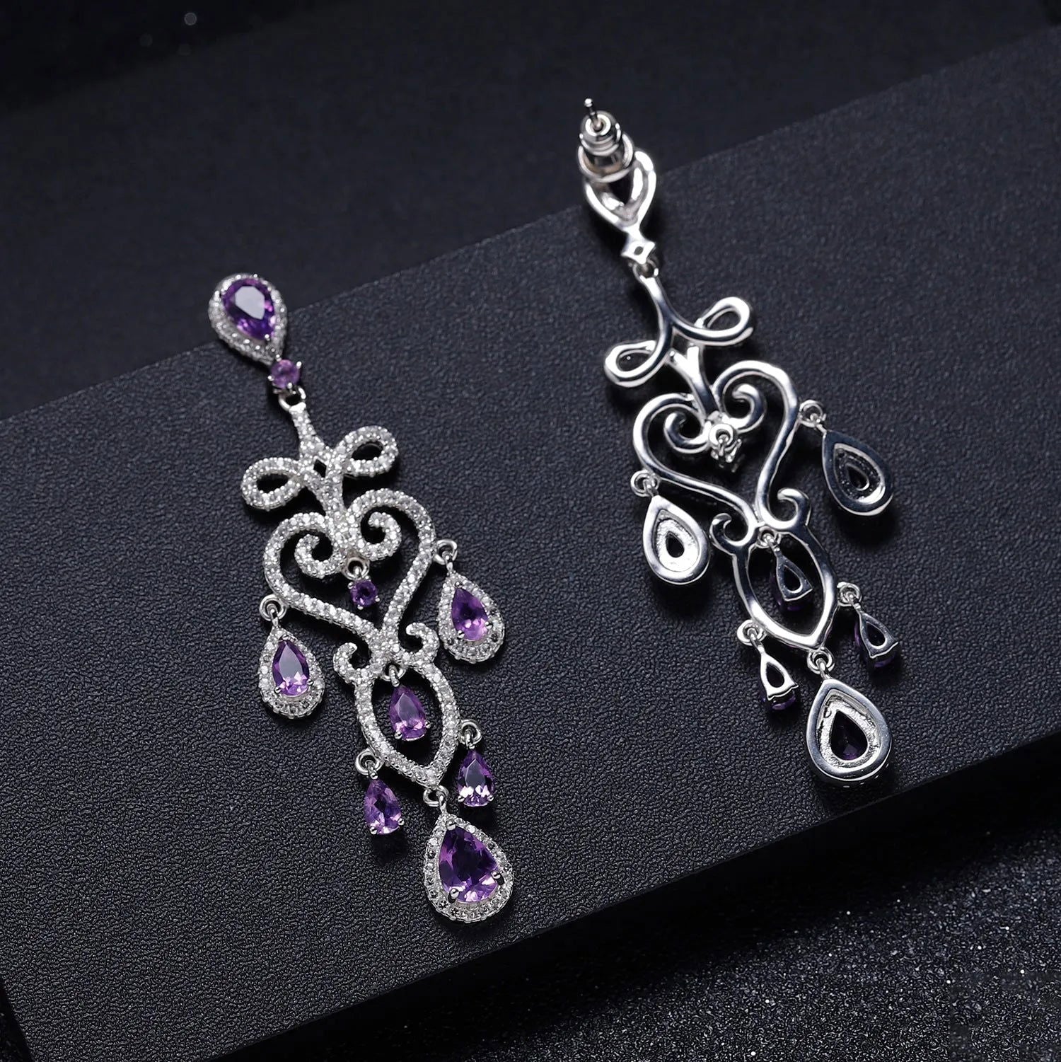 Amethyst Culture Earrings in Sterling Silver - Irosk Australia