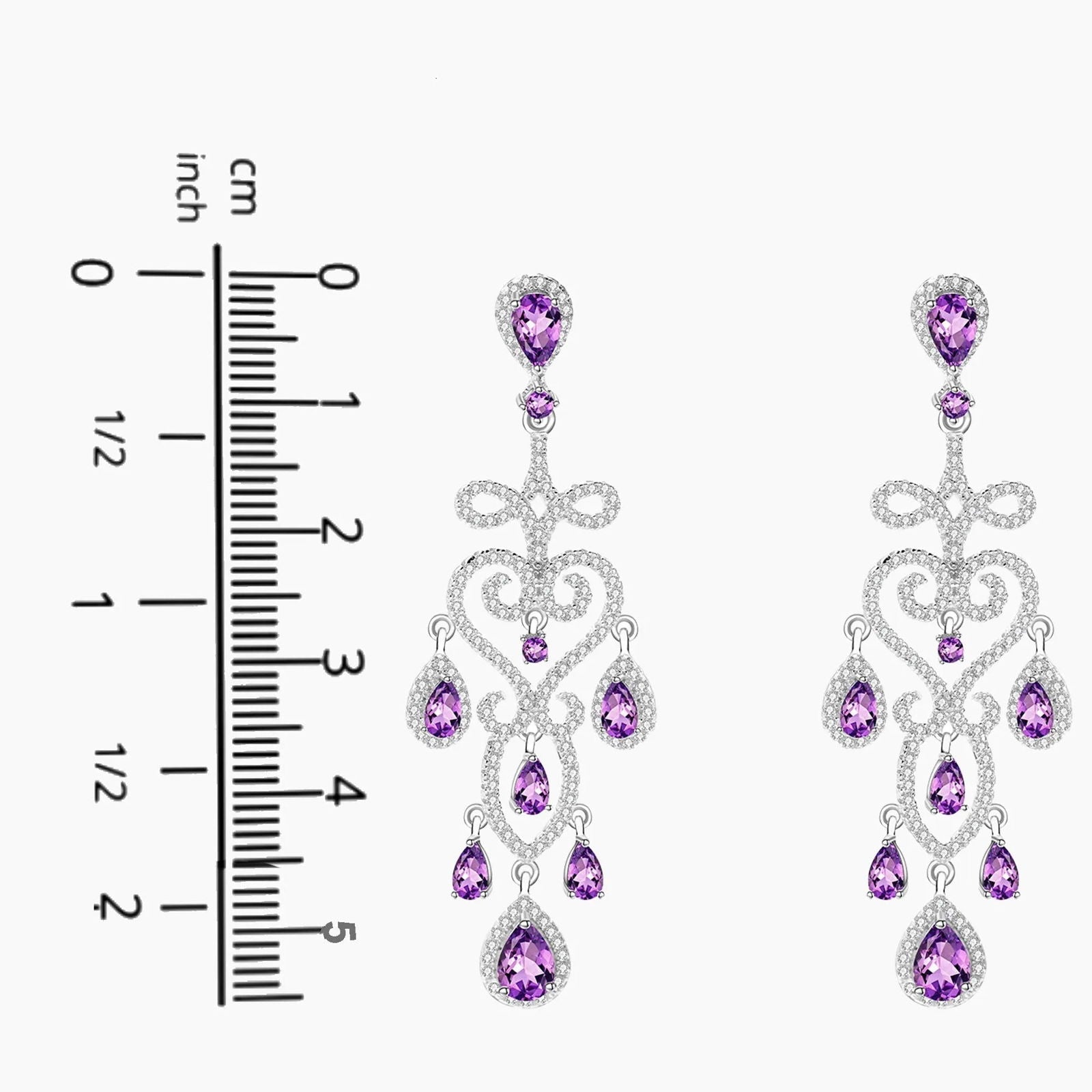 Amethyst Culture Earrings in Sterling Silver - Irosk Australia