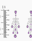 Amethyst Culture Earrings in Sterling Silver - Irosk Australia