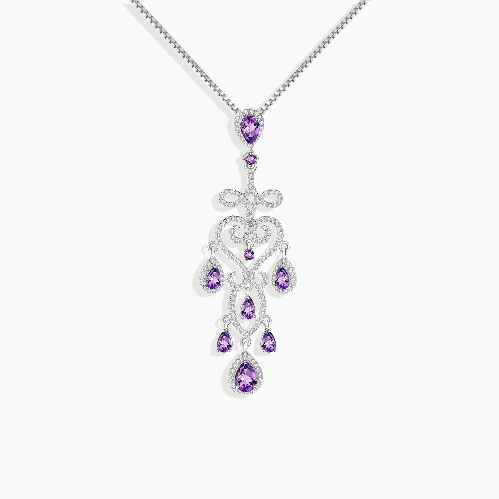 Amethyst Culture Pendant in Sterling Silver - Irosk Australia